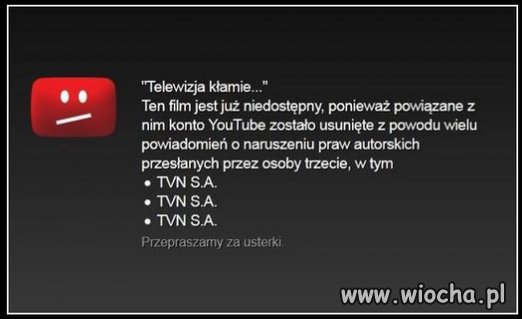 Widać film był niewygodny 