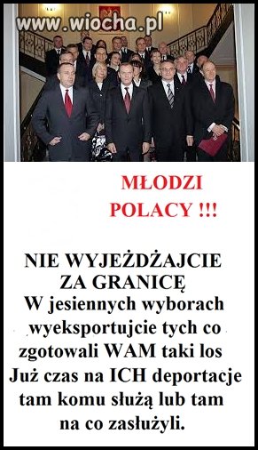 No młodzieży tej co została w Polsce