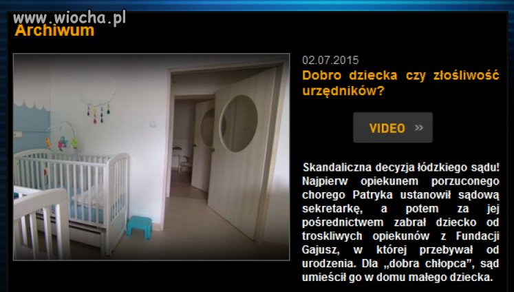 Dla *dobra dziecka*