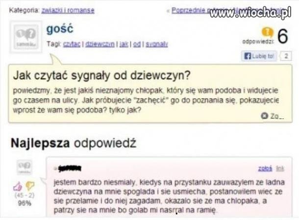 Sygnały od dziewczyn