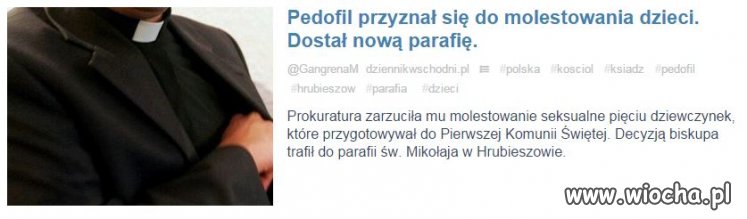 Dobrze, że się przyznał