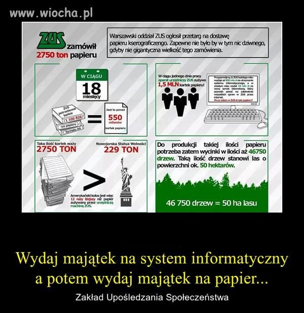  Każdy urzędnik lubi sobie podrukować prywatne rzeczy 