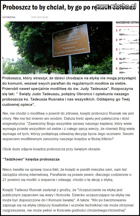 Przykład co się dzieje gdy jest się