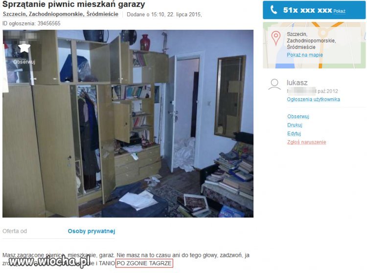 Sprzątanie po ZGONIE