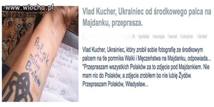 Teraz wielce przeprasza frajer