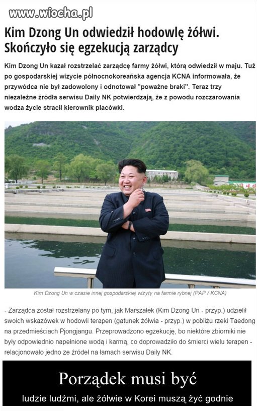 Kim Dzong Un  i jego chore rządy 