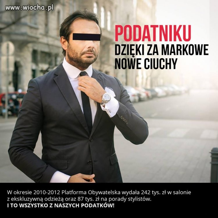 Ekskluzywne ubrania dla polityków z naszych pieniędzy? 