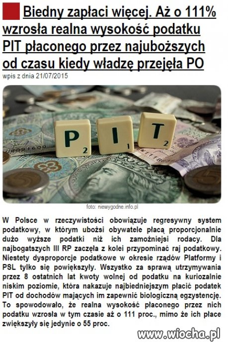 Kto ma mało,  będzie miał jeszcze mniej