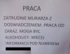 Murarz potrzebny od zaraz.