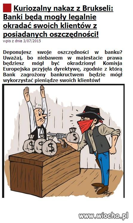 Nie musisz napadać na bank.