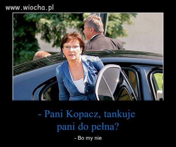 A ja panią premier i podwyżki paliwa