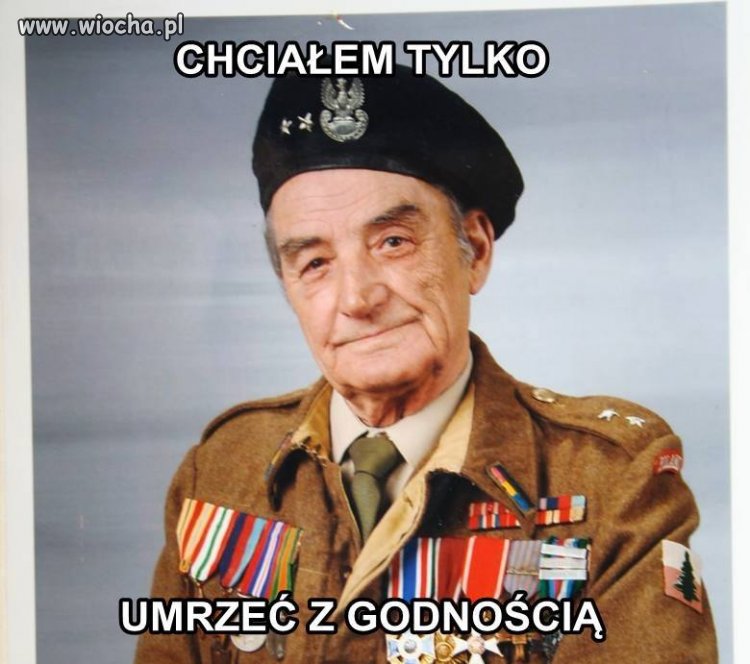 Zmarł J.Cichy lat96 - żołnierz walczący pod Monte Cassino.
