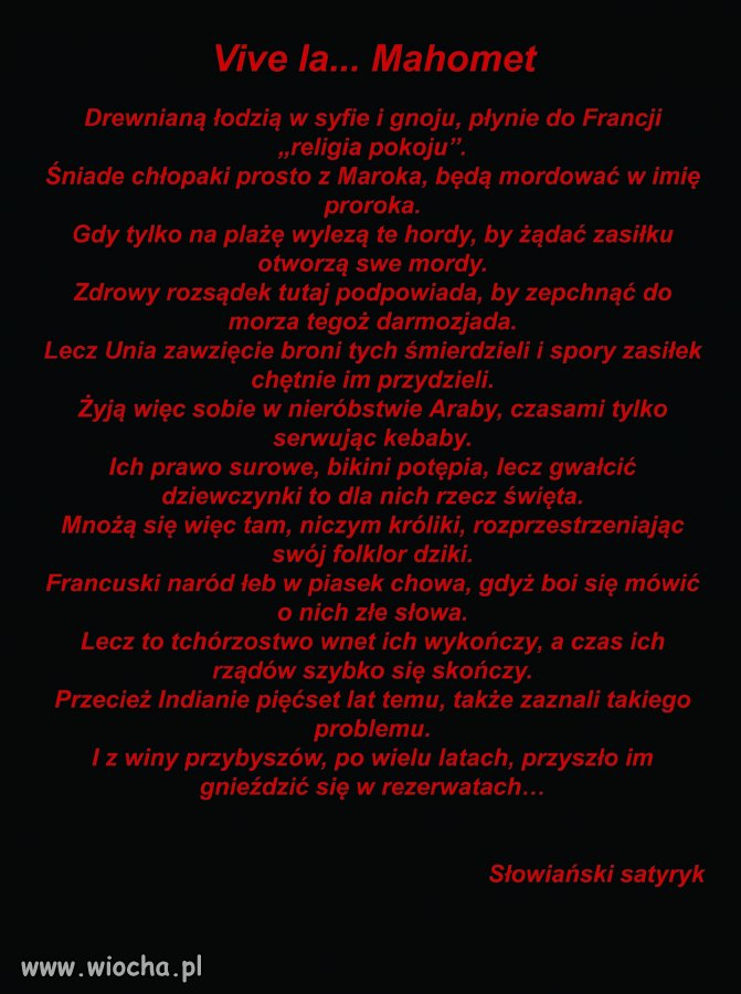 Vive la... Mahomet