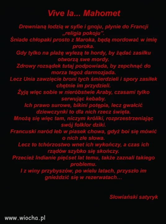 Vive la... Mahomet