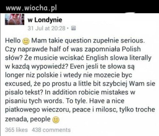 Niestety tak to wygląda