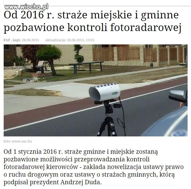 I prawidłowo, a "śpiochów" ze straży do sprzątania