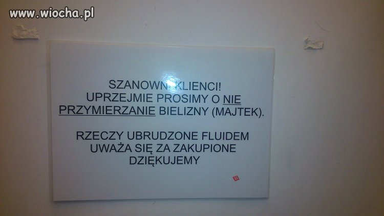 W pewnej przymierzalni 