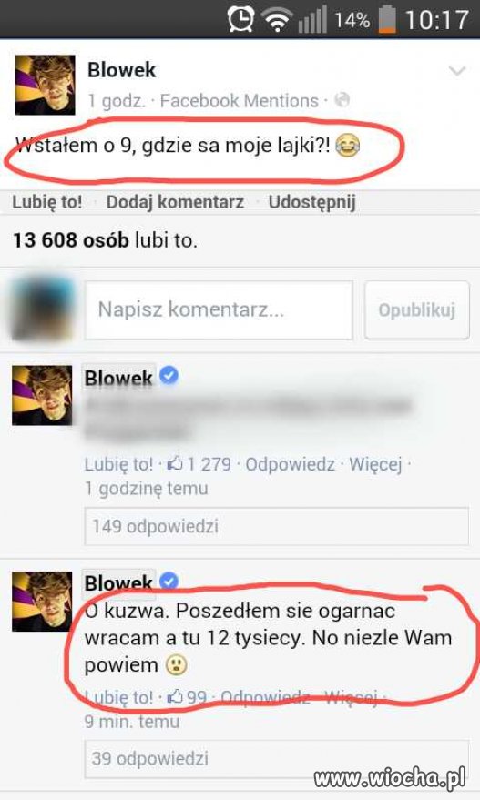" fejsbukowy świat "