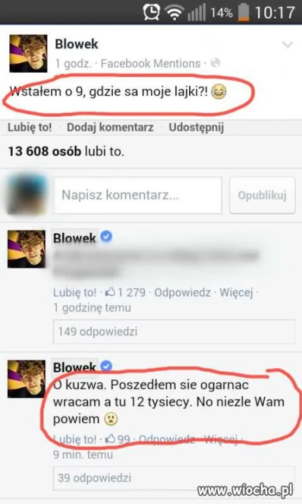 " fejsbukowy świat "