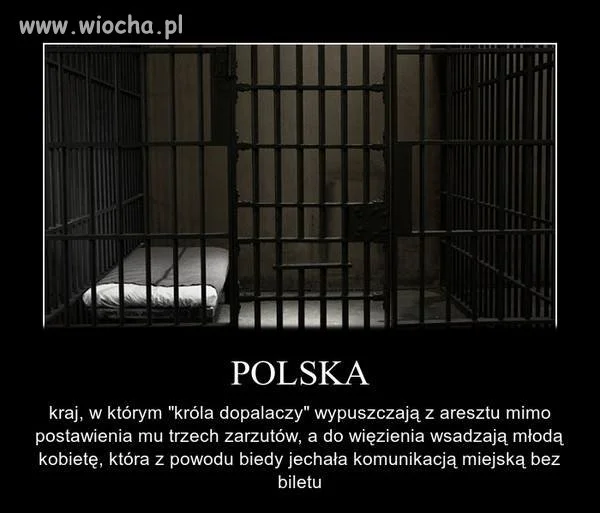 Za wafelka, za brak biletu więzienie