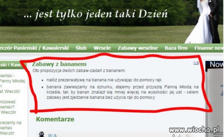 Jak wesele to tylko z bananem