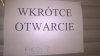 Wkrótce otwarcie...