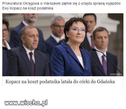 Do córeczki samolotem na koszt podatnika.