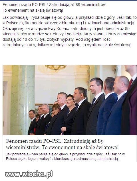 Biurokracja w Polsce. Nie to tylko 89 wiceministrów