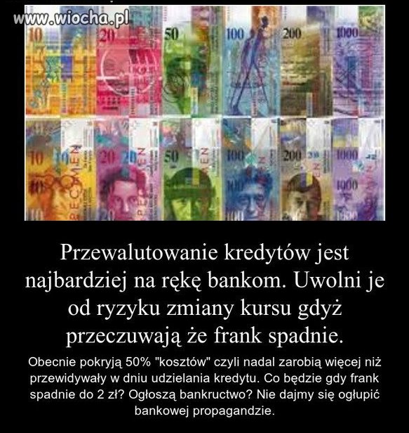 Wziąłeś w PLN spłacaj sam!
