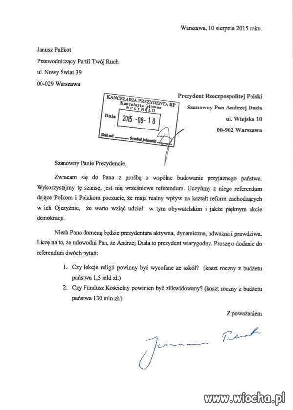 Szach mat P.Duda! bedzie pan musiał dopisać