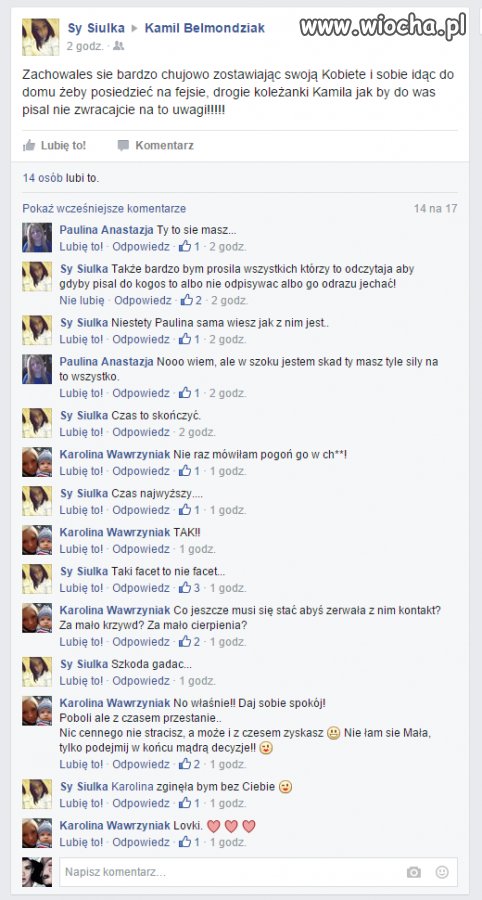 Zdradzona z Facebook'iem.