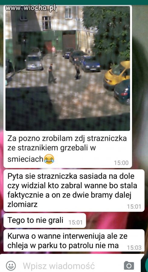 Do pijaków i śmieci 