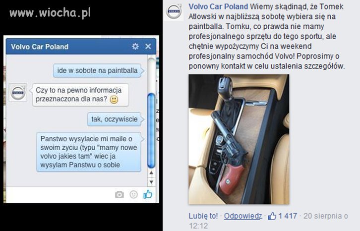 Tomek trollował Volvo