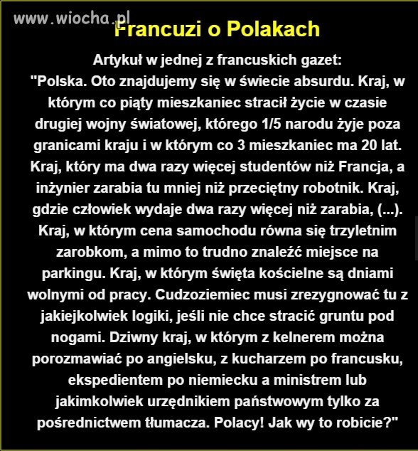 Niestety Mają racje...