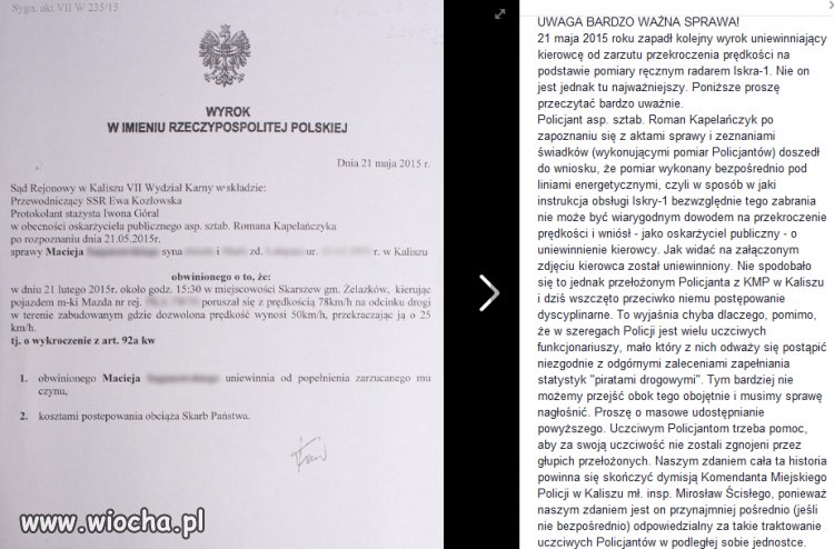 Jak policjant uczciwy, to co?