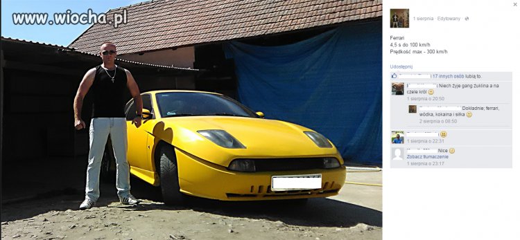 Fiat Coupe- Ferrari dla młodego gangstera ze wsi
