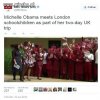 Michelle Obama i młodzież Brytyjska