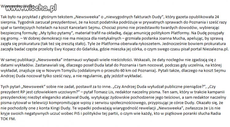Lis - dziennikarzyna - klakier PO