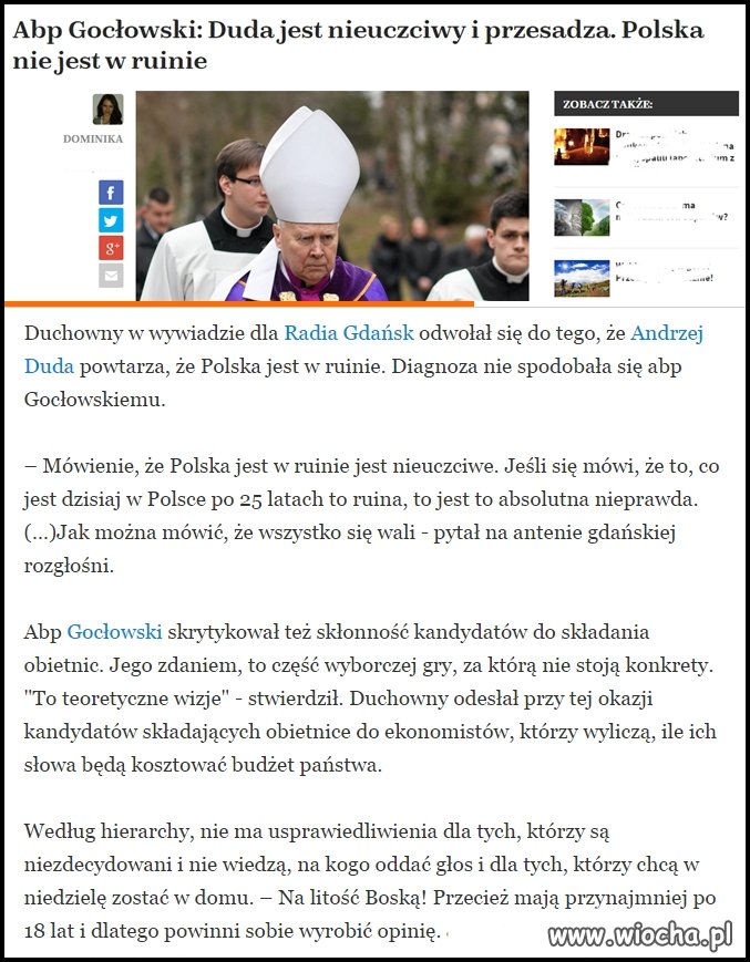 OJ I CHYBA SIĘ NIEKTÓRYM HIERARCHOM