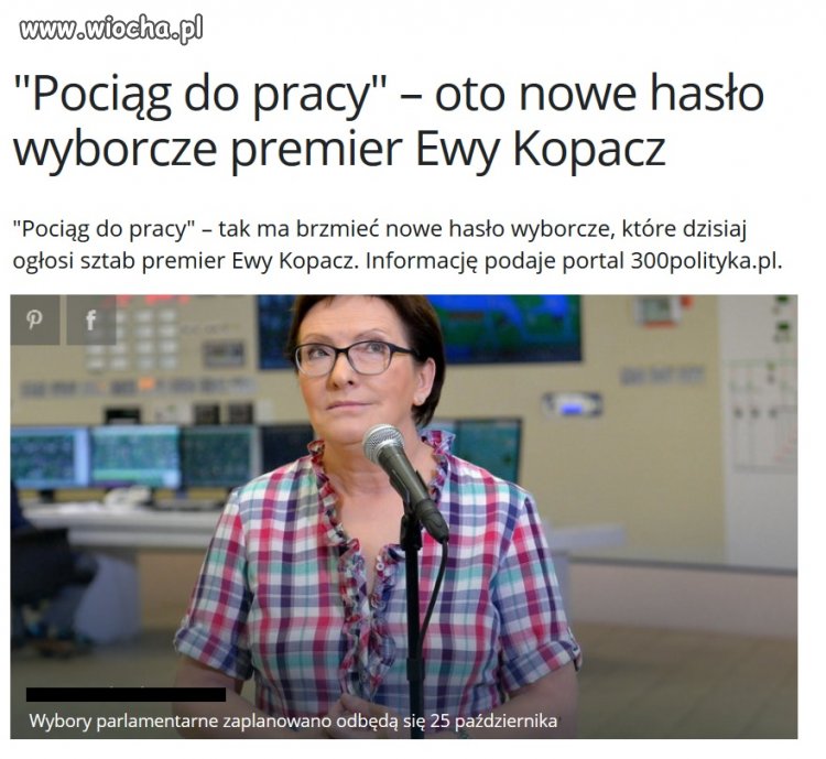 Bardziej pasuje "Pociąg do koryta".