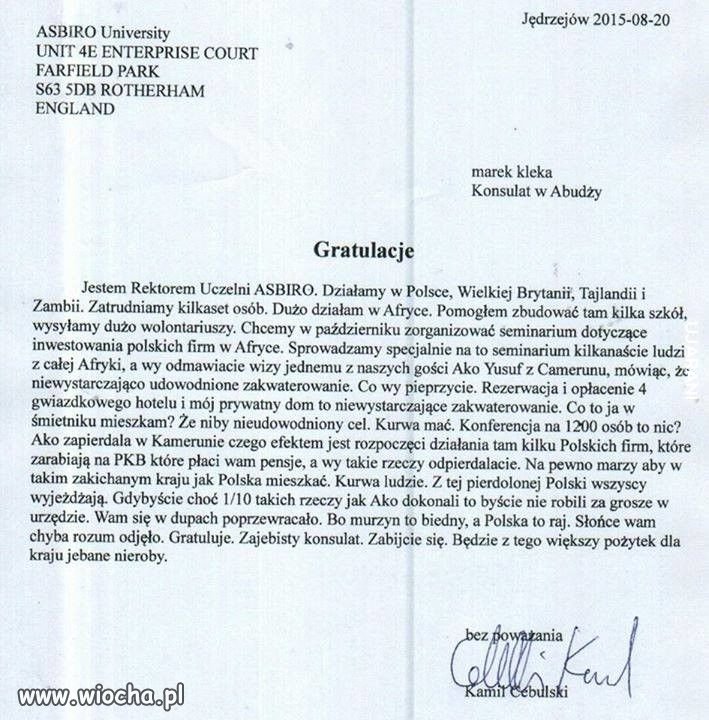 Wiocha ma nawet przedstawicieli w Abudży