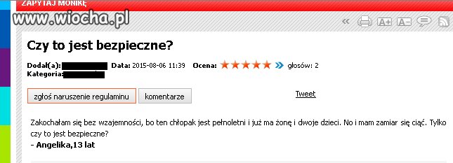 Problemów nastolatek ciąg dalszy...