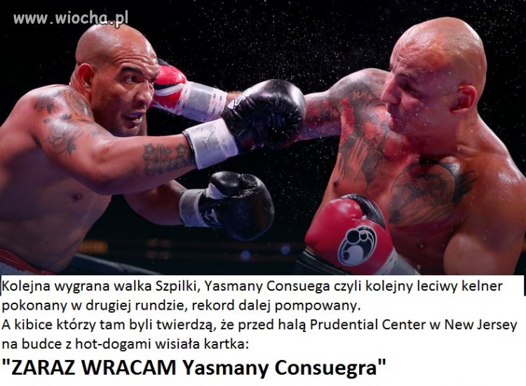 Szpilka i jego kolejny "klasowy" rywal.