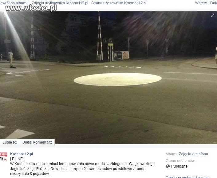 Rondo biała plama