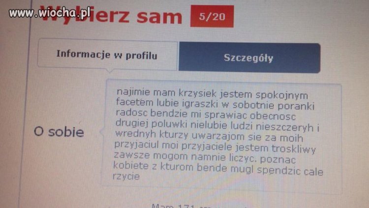 No i jak tu znaleźć fajnego faceta
