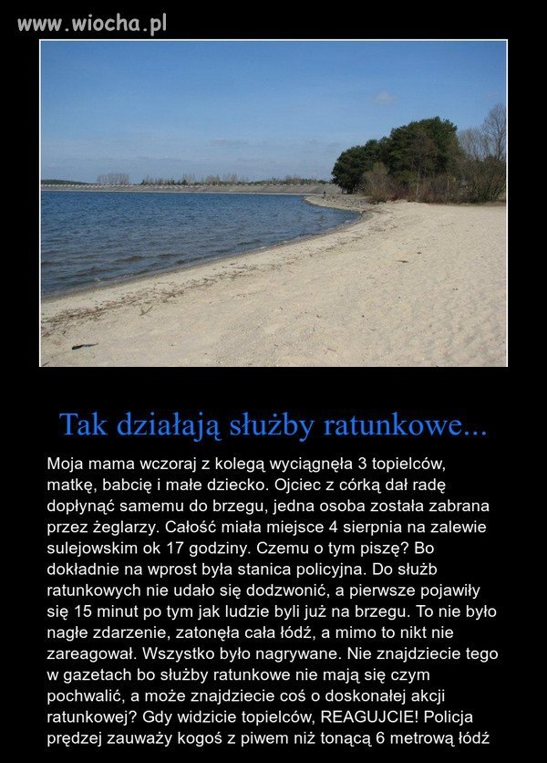 Tak działają Służby ratunkowe w Polsce !