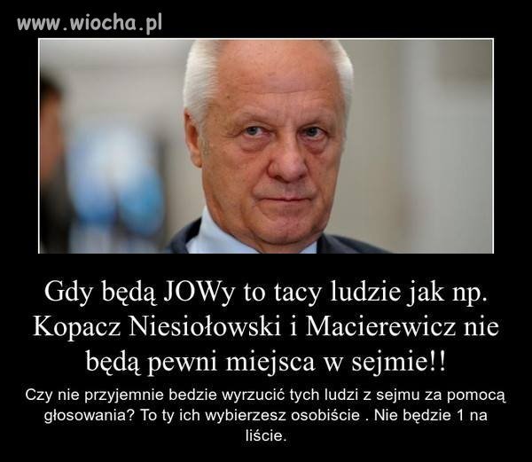 Wybory do sejmu bez jedynek