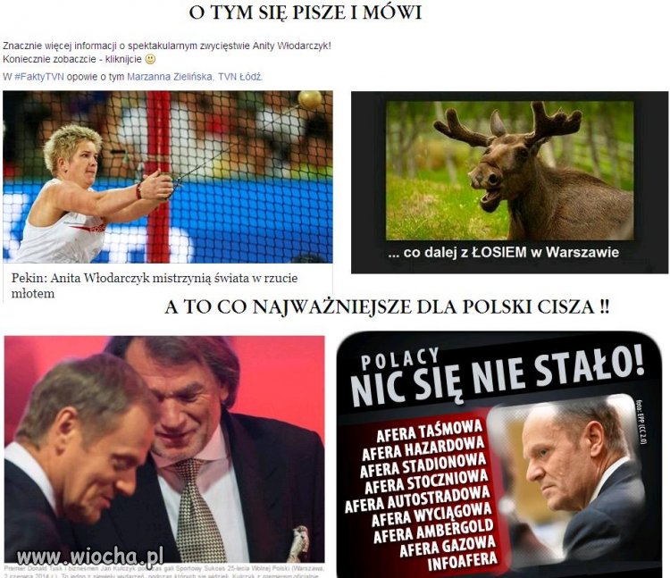 MEDALEM NIE ZATUSZUJECIE SWOICH AFER!