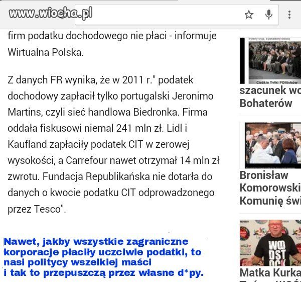 Biedronka taka zabawna, bo mówi o niej banda PO?