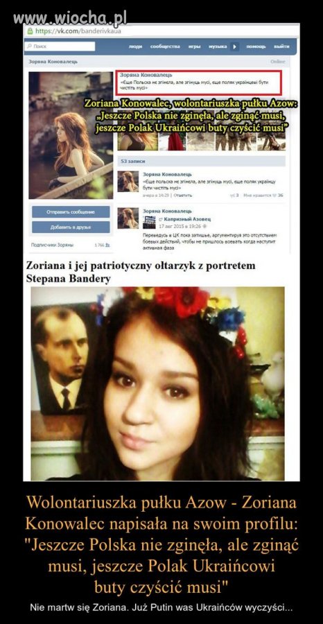 Czy ona wie, że ukraińcy to polacy tylko bardziej 